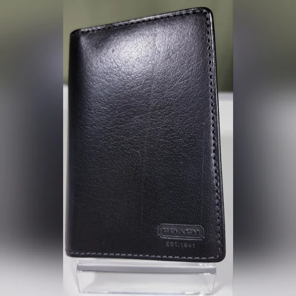 Coach Black Leather Men's Wallet NEW.